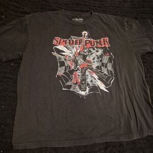 Spiderman Spider-Punk Tee - Black and Red